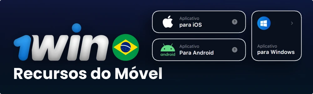 Recursos móveis 1win Brasil