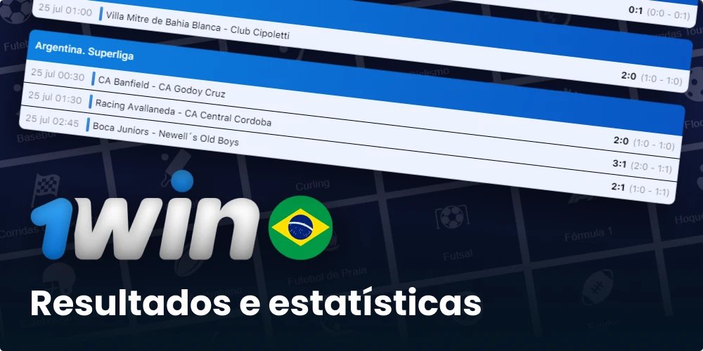 Secções 1win Resultados e Estatísticas