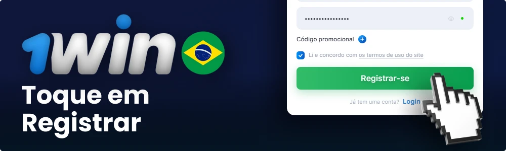 Concluir o procedimento de registro na 1win