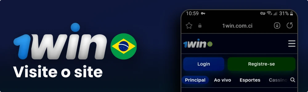 Visite o site 1win Brasil