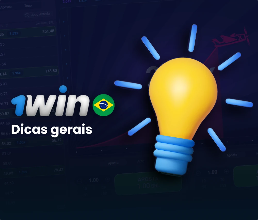 Recomendações gerais para o jogo 1win Aviator