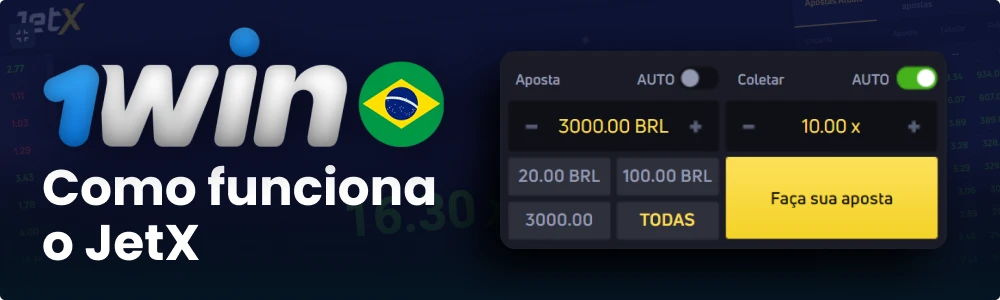 Princípio do jogo 1win JetX