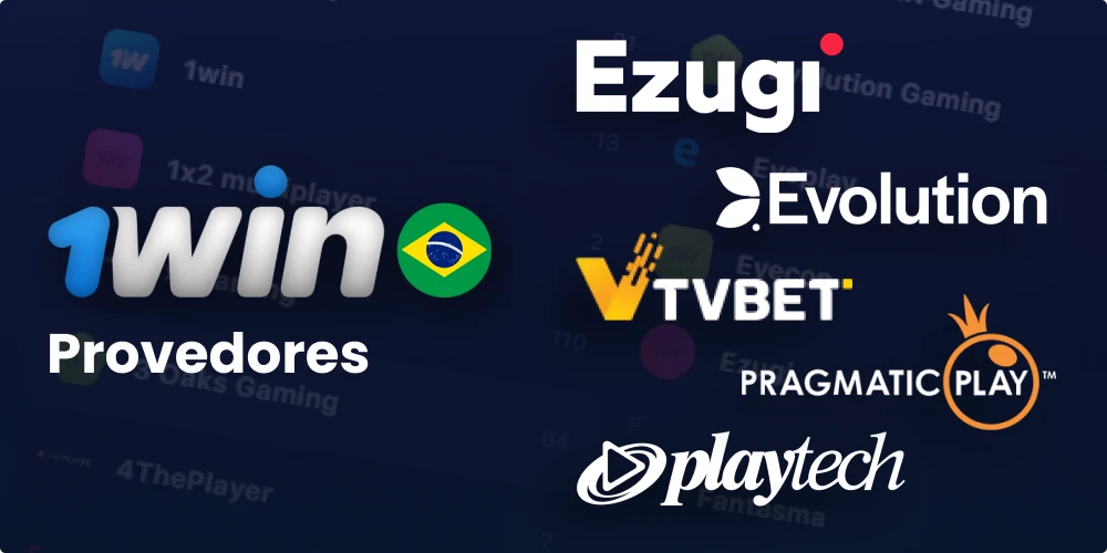 Fornecedores do cassino ao vivo 1win